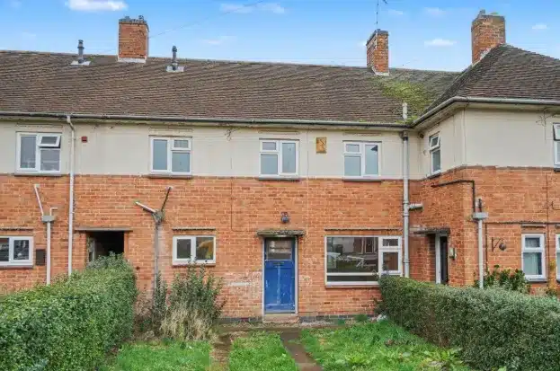 Auction purchase bridging loan - Leicestershire terraced house